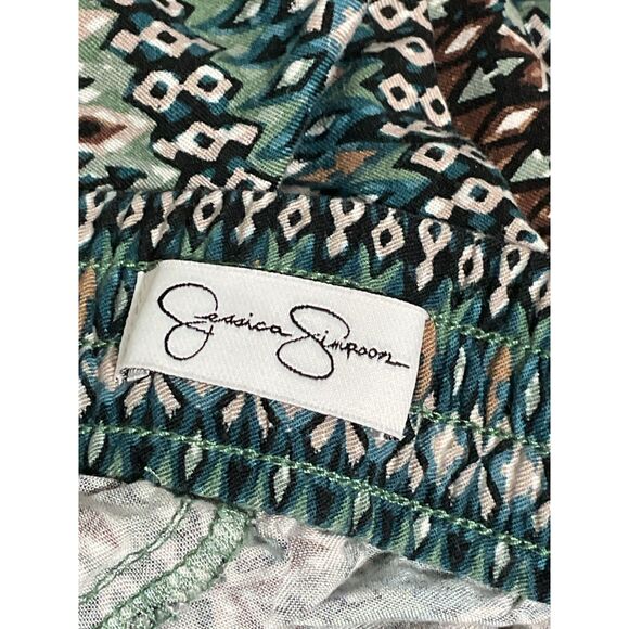 Jessica Simpson Soft Printed Tummy Control Pants LG - Picture 8 of 11